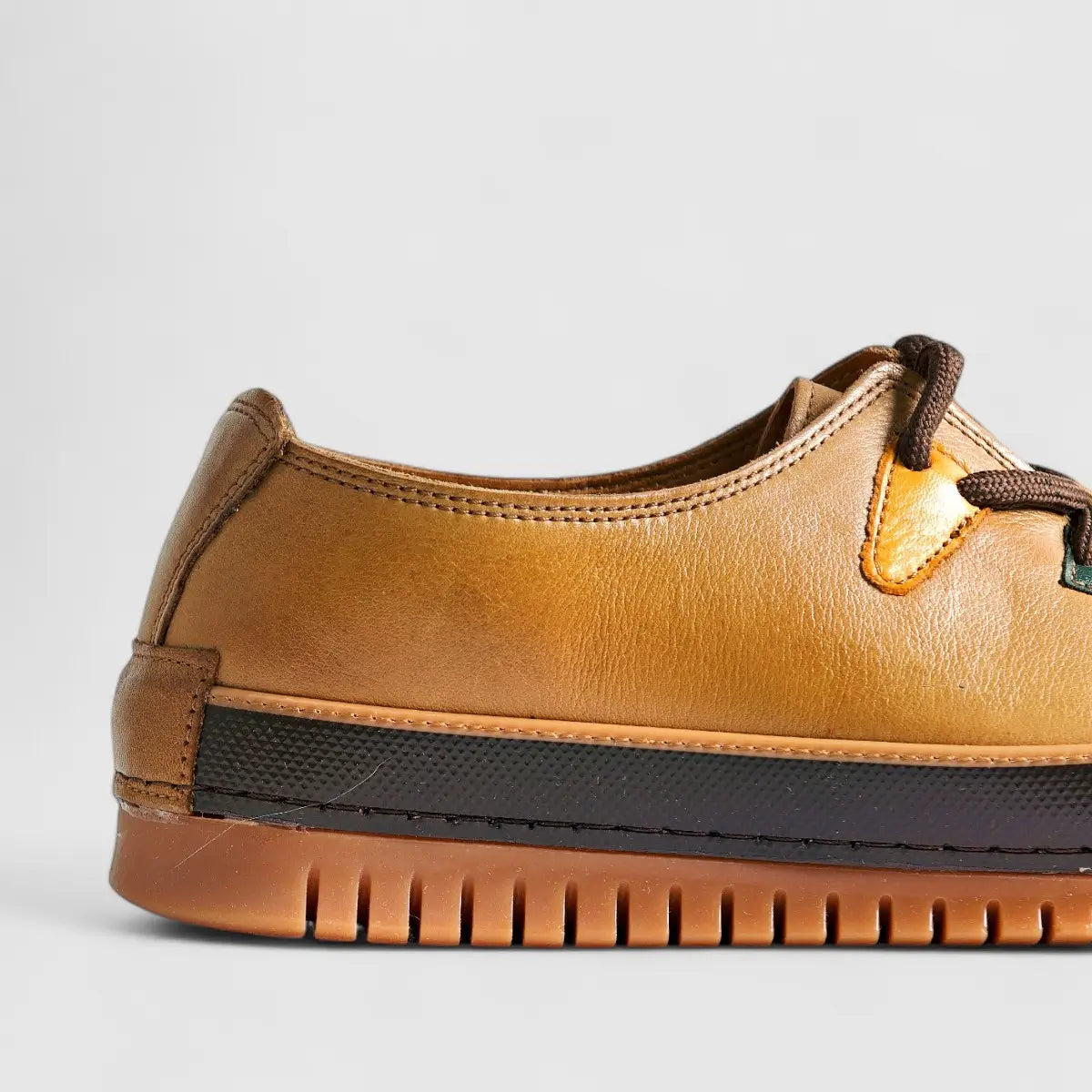 Karyoka Comfort Leather Casual 5015 Brown Oxfords | familyshoecentre