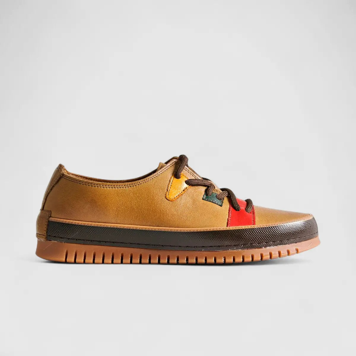 Karyoka Comfort Leather Casual 5015 Brown Oxfords | familyshoecentre