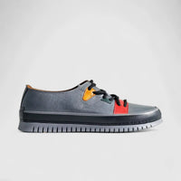 Karyoka Comfort Leather Casual 5015 Grey Oxfords | familyshoecentre