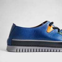 Karyoka Comfort Leather Casual 5015 Navy KS85 Oxfords | familyshoecentre