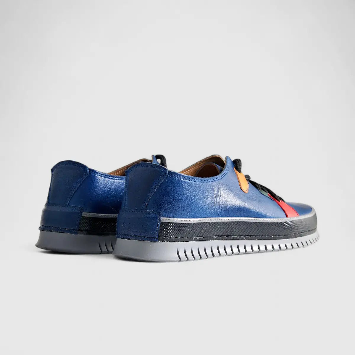 Karyoka Comfort Leather Casual 5015 Navy KS85 Oxfords | familyshoecentre