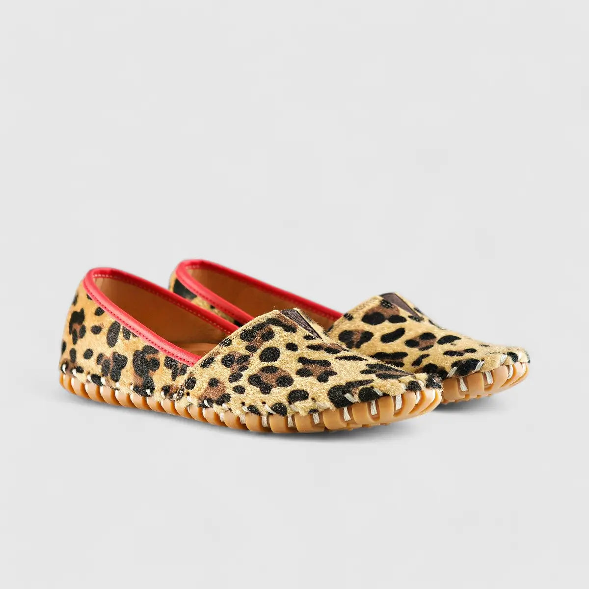 Karyoka Comfort Leather Casuals 1203 Beige Leopard Sandals | familyshoecentre