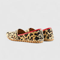 Karyoka Comfort Leather Casuals 1203 Beige Leopard Sandals | familyshoecentre