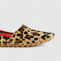 Karyoka Comfort Leather Casuals 1203 Beige Leopard Sandals | familyshoecentre