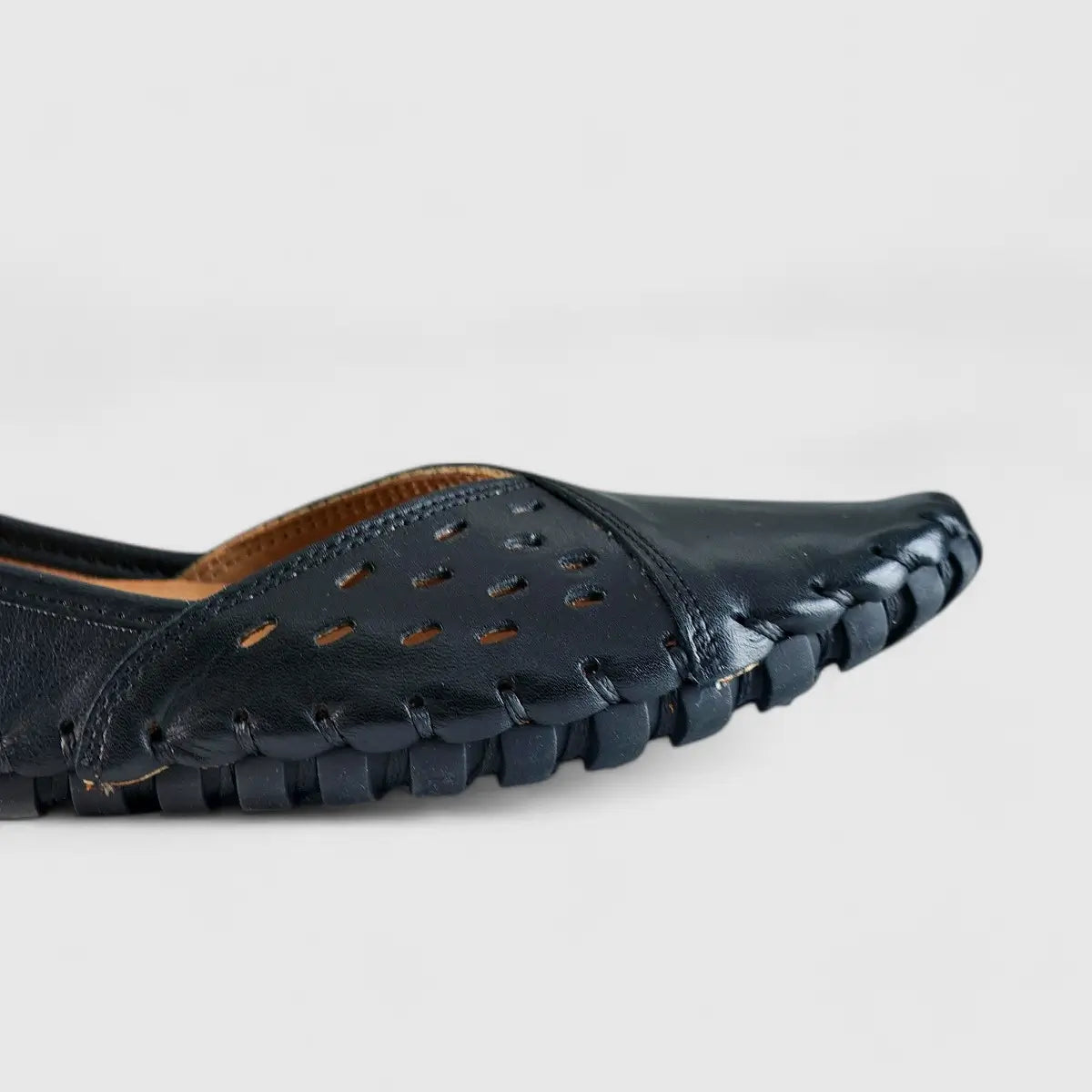 Karyoka Comfort Leather Casuals 1208 Black Sandals | familyshoecentre