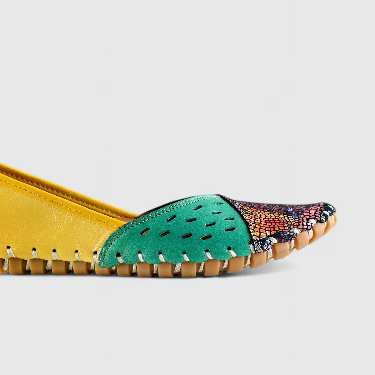 Karyoka Comfort Leather Casuals 1208 Multi Sandals | familyshoecentre