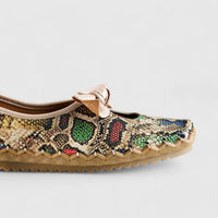 Karyoka Comfort Leather Casuals 5403 Snake Multi Sandals | familyshoecentre