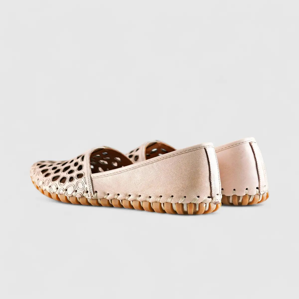 Karyoka Comfort Leather Casuals Beige 1164 Sandals | familyshoecentre