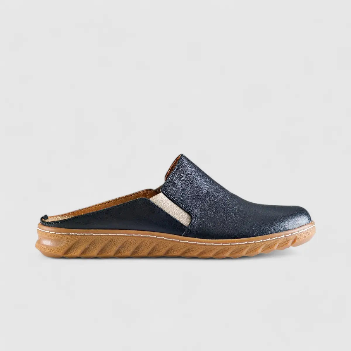 Karyoka Comfort Push In 3416 Black Sandals | familyshoecentre