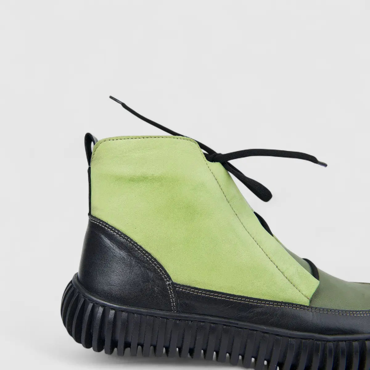 Karyoka Ladies Leather Comfort Ankle Boot 3793 Lime Green KB39