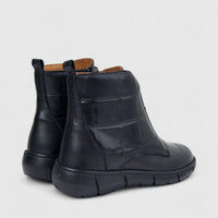 Karyoka Ladies Leather Comfort Ankle Boot 3804 Black KB37