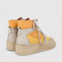 Karyoka Ladies Leather Comfort Ankle Boot 7030 Orange Multi KB40