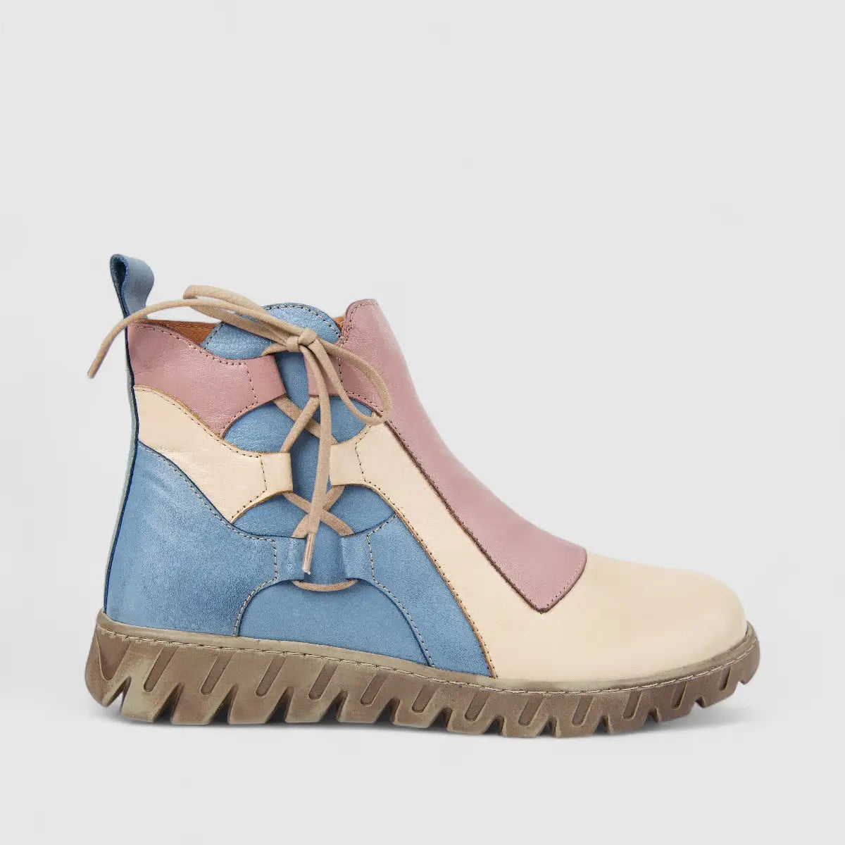 Karyoka Ladies Leather Comfort Ankle Boot 7134 Multi KB35