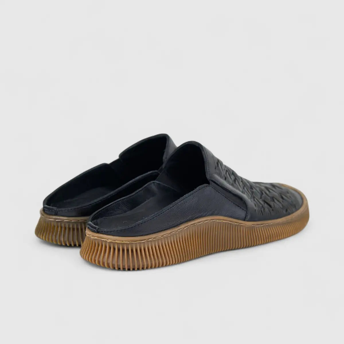 Karyoka Ladies Leather Comfort Clog 6706 Black KS86