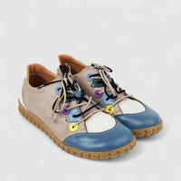 Karyoka Ladies Leather Comfort Lace Up 3093 Multi KS87
