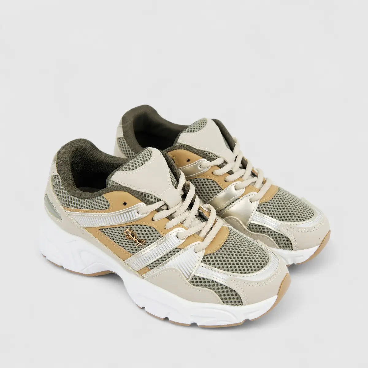 Klevas Ladies Sneaker K7724L Lira Beige/Green KL17