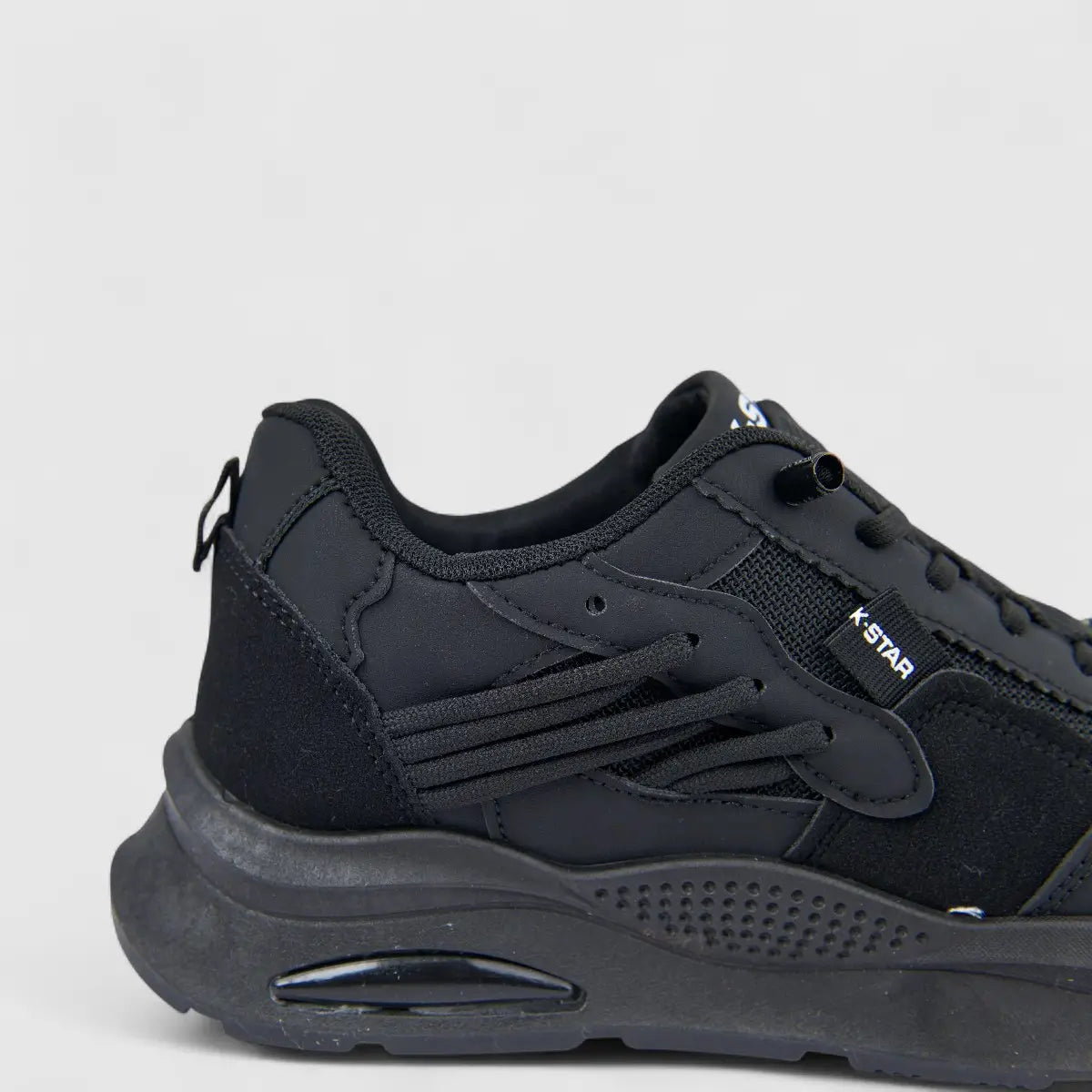 Klevas Men's Casual Sneaker K7608M Sleet Black Mono KM20