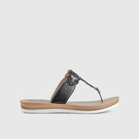 Ladies Comfort Sandals BA039 Black Sandals | familyshoecentre
