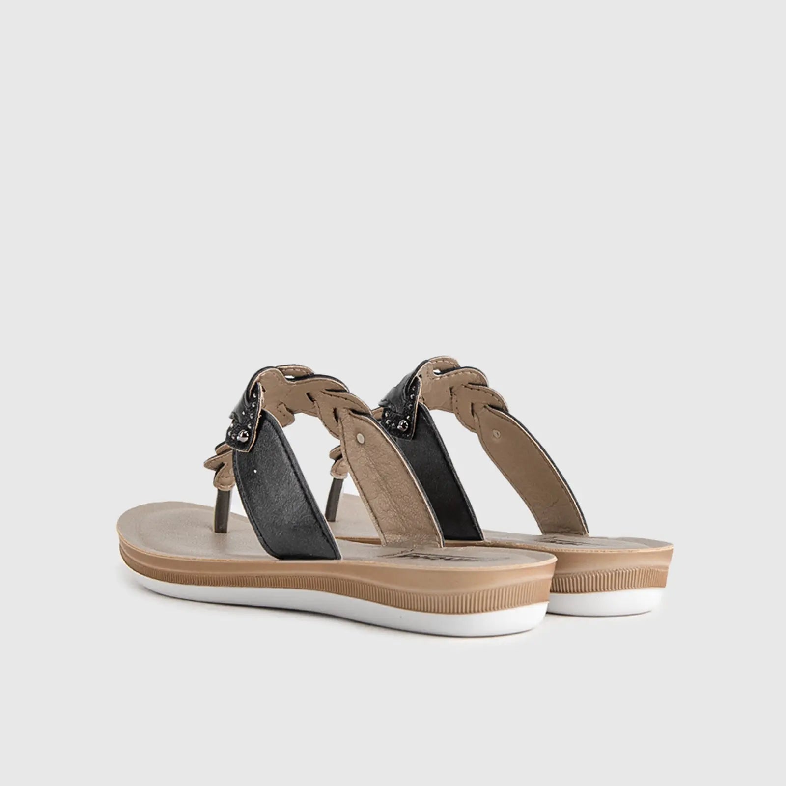 Ladies Comfort Sandals BA039 Black Sandals | familyshoecentre