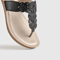 Ladies Comfort Sandals BA039 Black Sandals | familyshoecentre