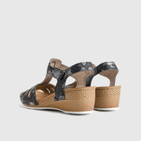 Ladies Comfort Sandals EP021 Black Sandals | familyshoecentre