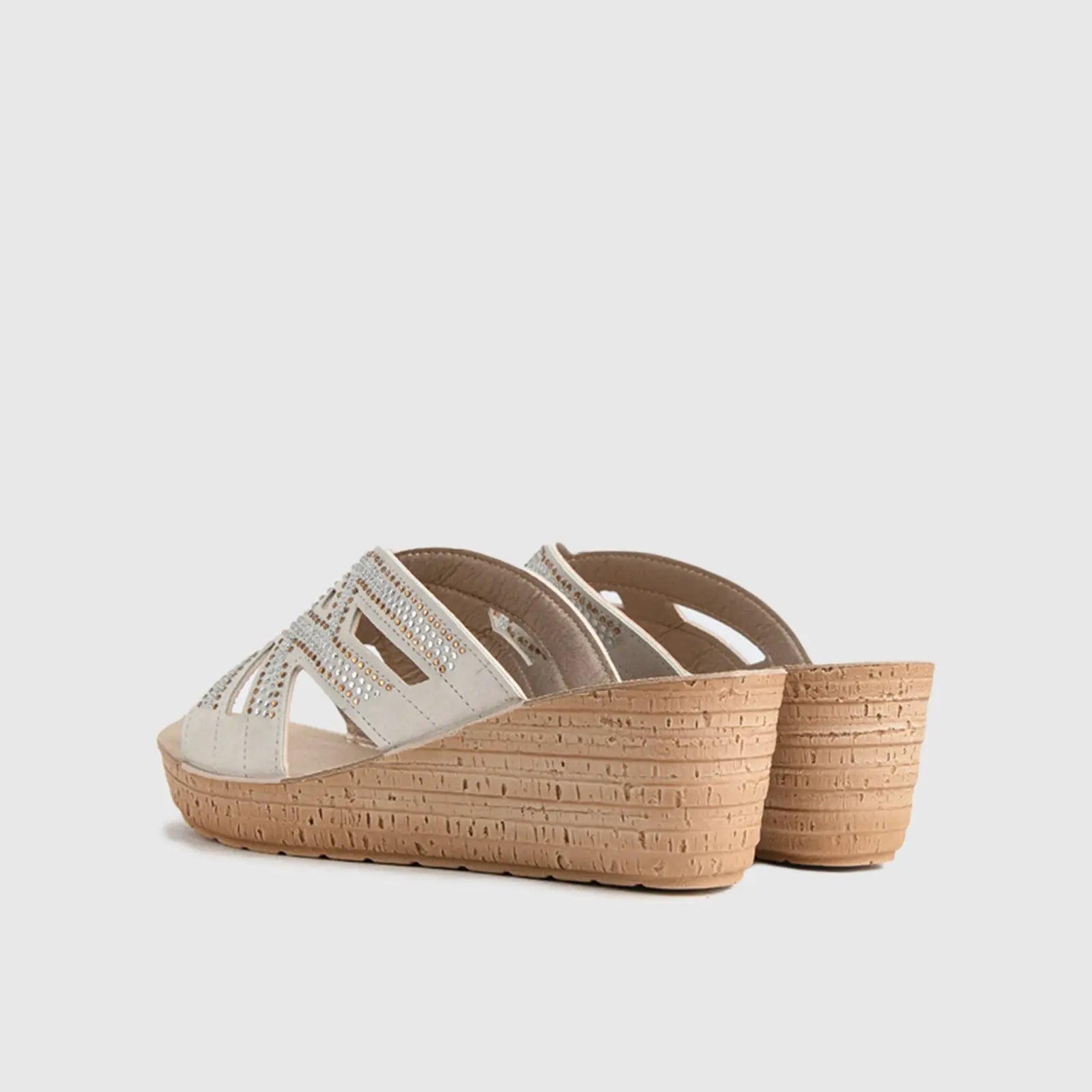 Ladies Comfort Sandals GM041 Beige Sandals | familyshoecentre