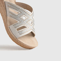 Ladies Comfort Sandals GM041 Beige Sandals | familyshoecentre