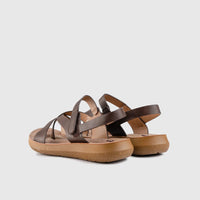 Ladies Strap Sandal Brown 10339 Sandals | familyshoecentre