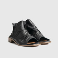 Leather Comfort Block Heel Sandal Black 8841 Sandals | familyshoecentre