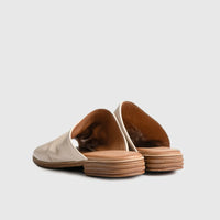 Leather Flat Comfort Sandals 8540 Beige Sandals | familyshoecentre