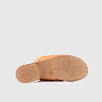 Leather Flat Comfort Sandals Tan 8540 Sandals | familyshoecentre