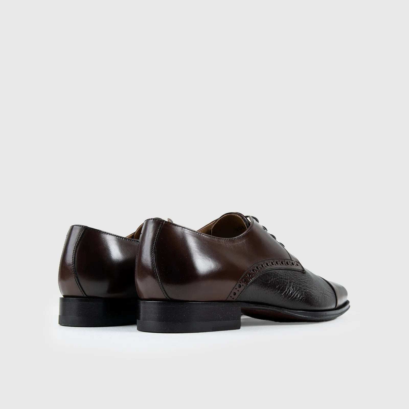 Luca Bossi Deer Skin Toe Cap Lace Up Brown 2054 LB10 Gents | familyshoecentre