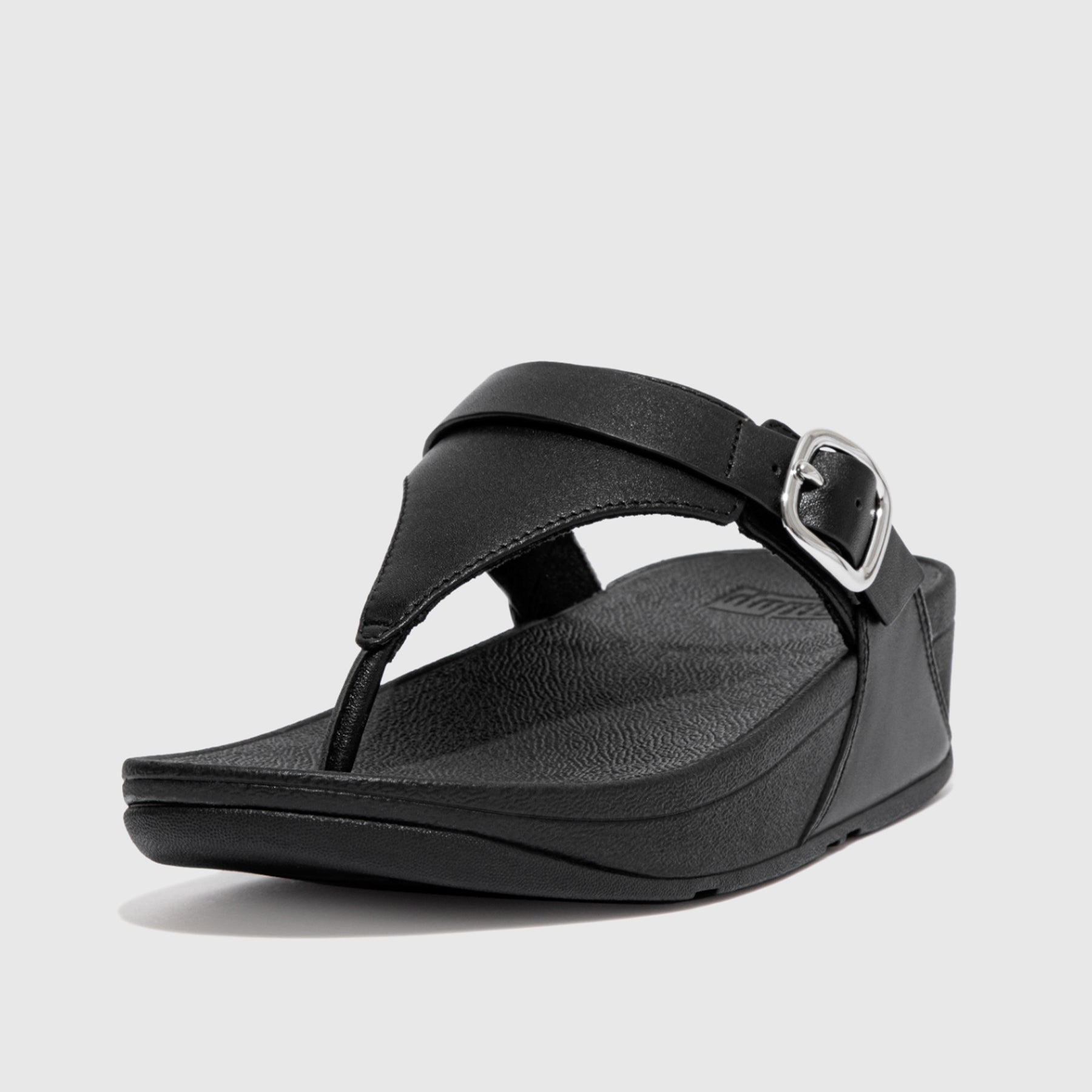 Lulu Adjustable Black Comfort Sandal - ES8-090 Sandals | familyshoecentre