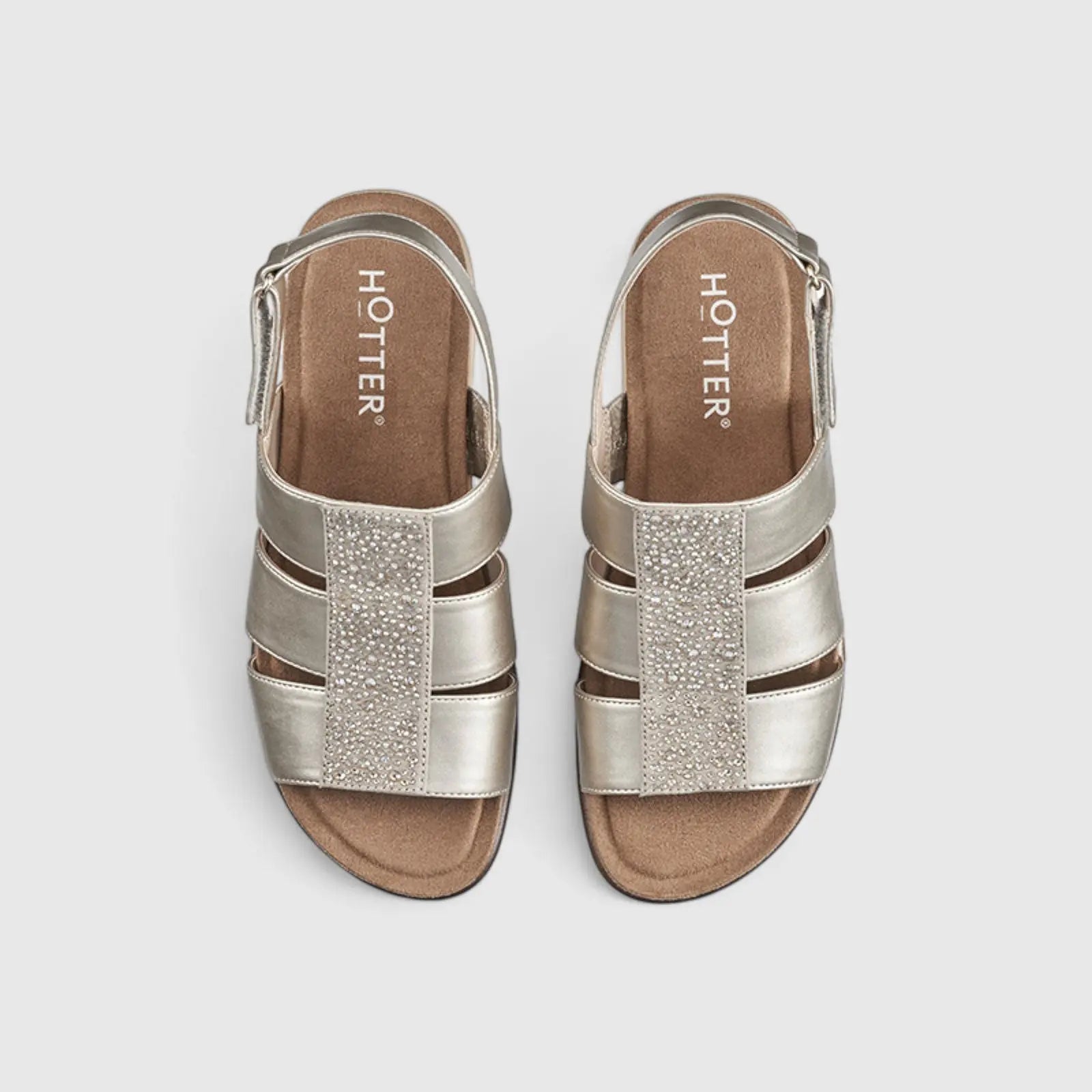 Madrid Comfort Sandal Gold Sandals | familyshoecentre