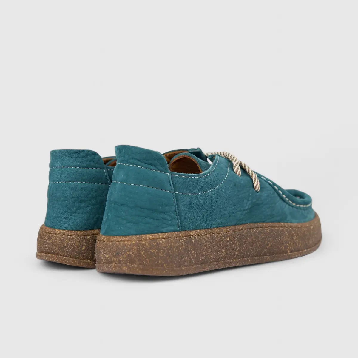 Majencia Ladies Leather Casual Lace Up Shoe 241094 Oil Green MJ2