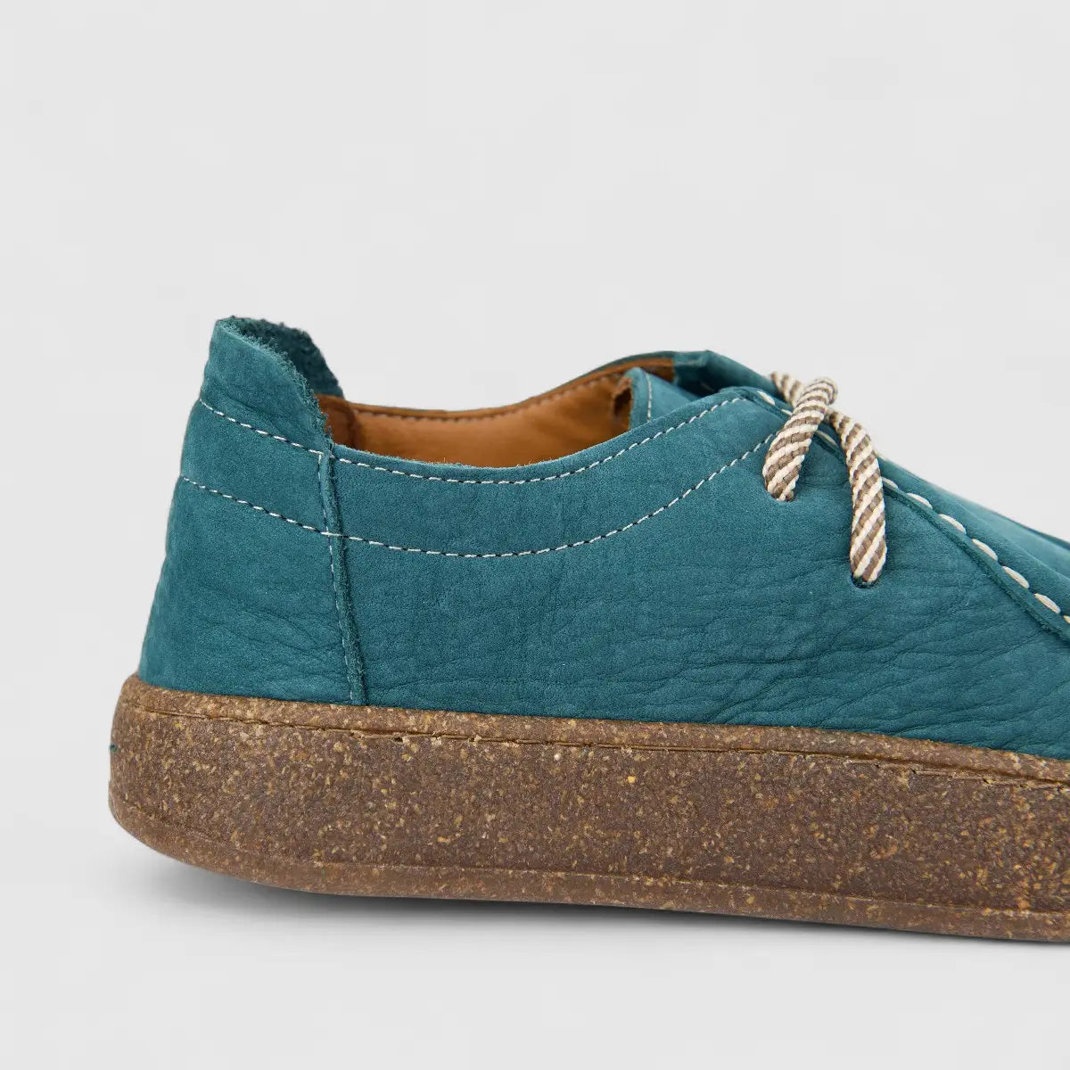 Majencia Ladies Leather Casual Lace Up Shoe 241094 Oil Green MJ2
