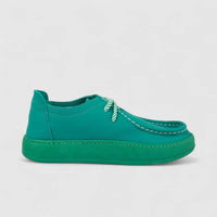 Majencia Ladies Leather Casual Lace Up Shoe 241094  Emerald Green MJ6