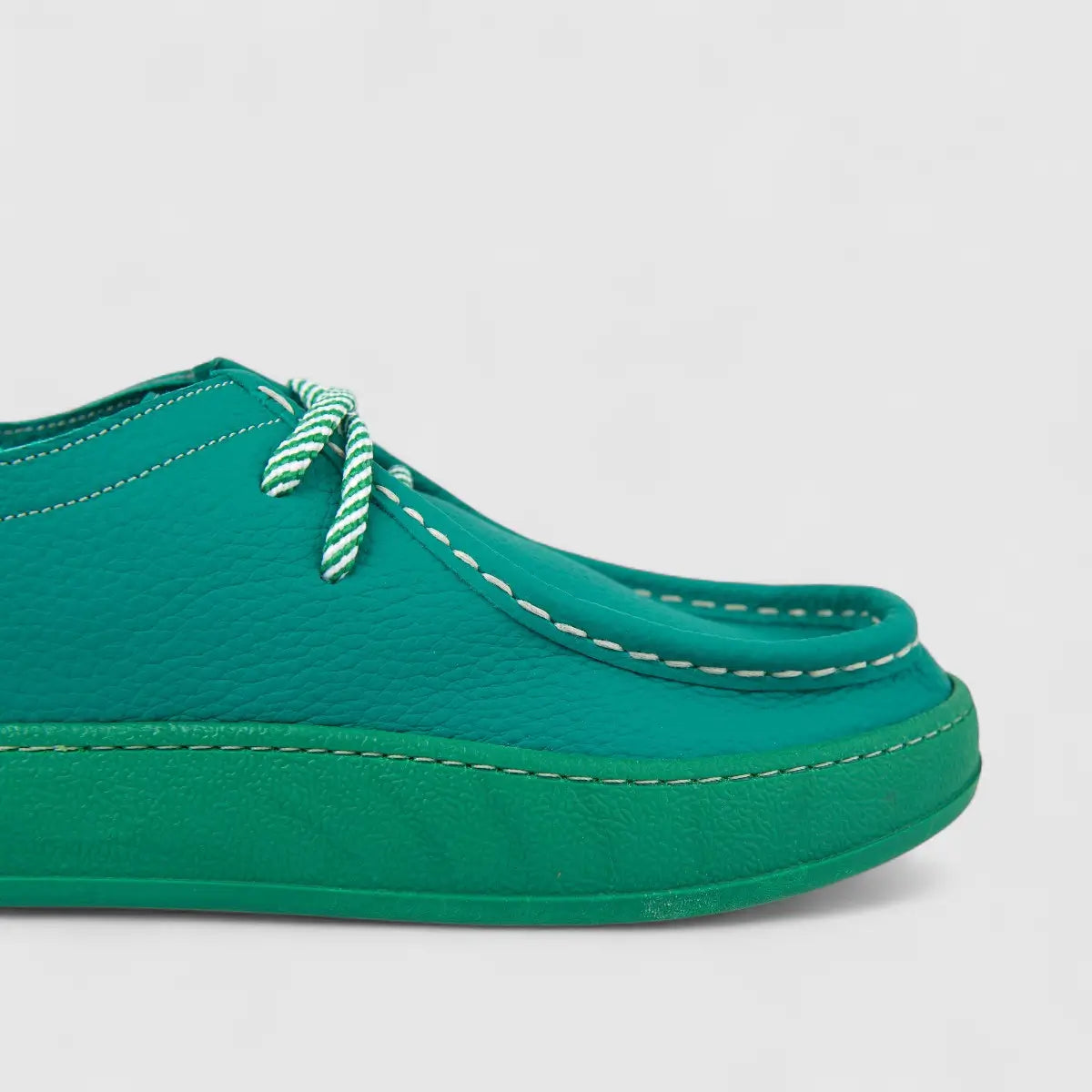 Majencia Ladies Leather Casual Lace Up Shoe 241094  Emerald Green MJ6