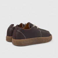 Majencia Ladies Leather Casual Lace Up Shoe 251002 Brown MJ5