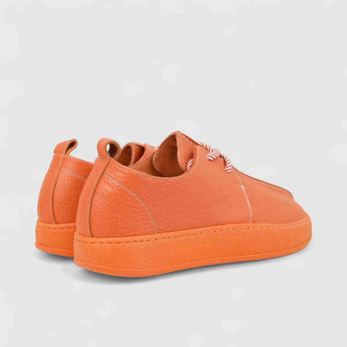 Majencia Ladies Leather Casual Lace Up Shoe 251002 Tangerine MJ4