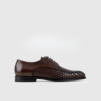 Mario Fagni Hand Woven Weave Lace Up Tan 2870FC MF7 Oxfords | familyshoecentre