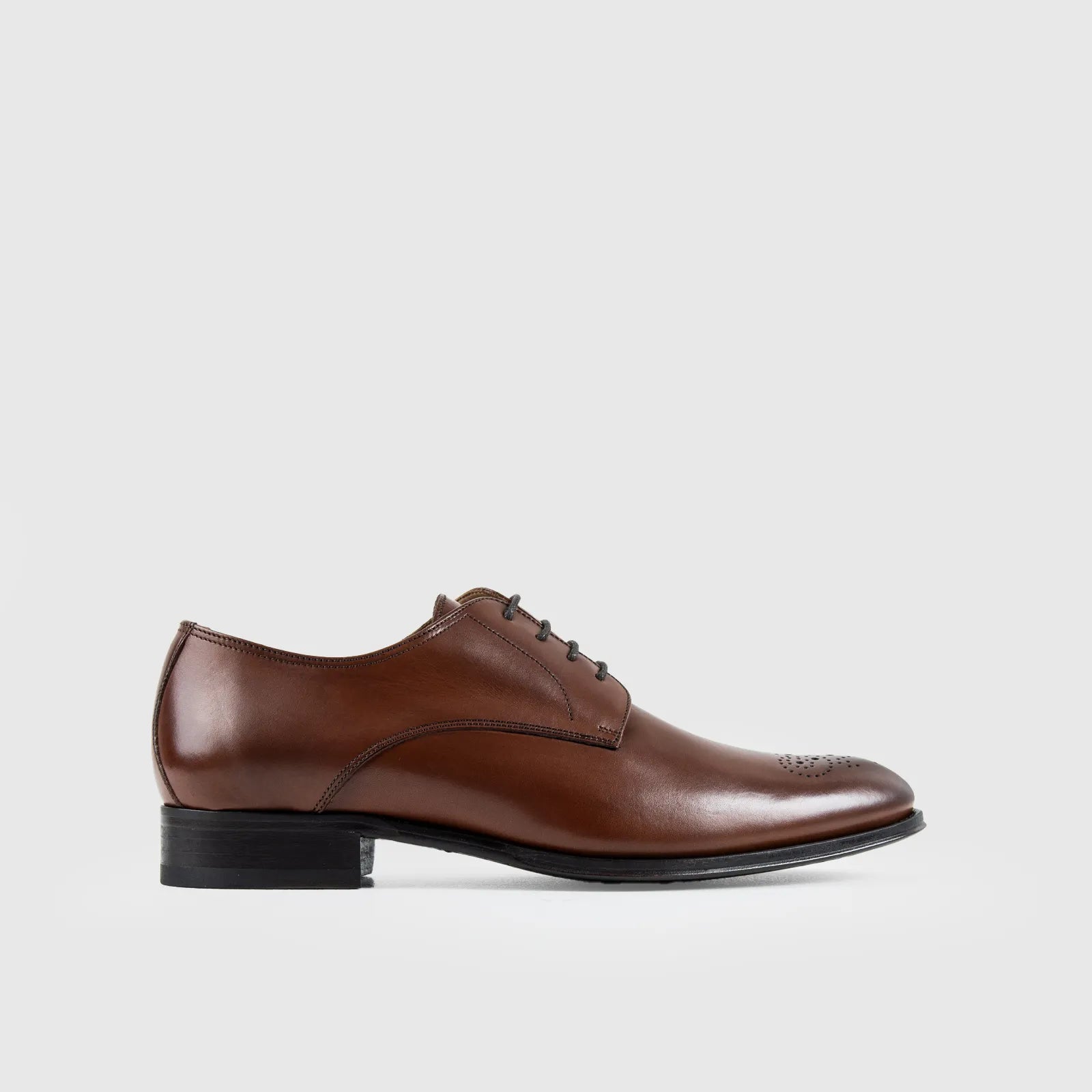 Mario Fagni Punch Toe Lace Up Derby Brushed Tan 1299FP MF2 Oxfords | familyshoecentre