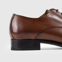 Mario Fagni Punch Toe Lace Up Derby Brushed Tan 1299FP MF2 Oxfords | familyshoecentre