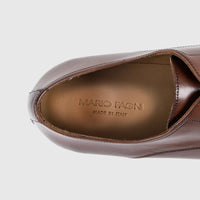 Mario Fagni Punch Toe Lace Up Derby Brushed Tan 1299FP MF2 Oxfords | familyshoecentre