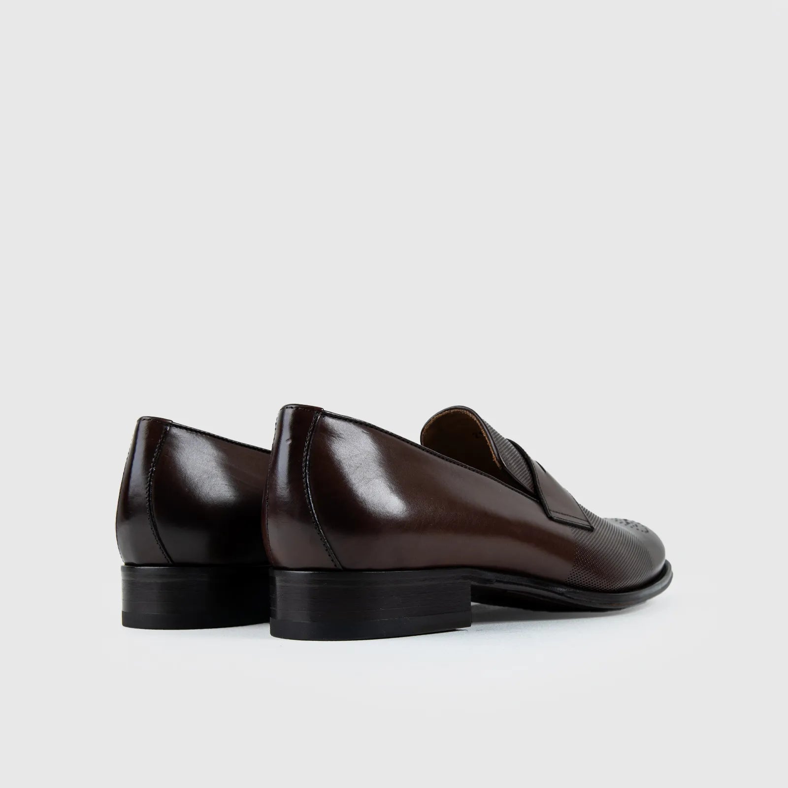 Mario Fagni Slip On With Saddle And Punch Toe Brown 2188FP MF3 Oxfords | familyshoecentre