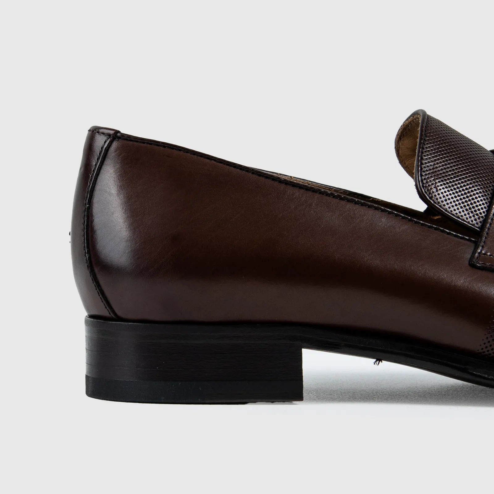 Mario Fagni Slip On With Saddle And Punch Toe Brown 2188FP MF3 Oxfords | familyshoecentre