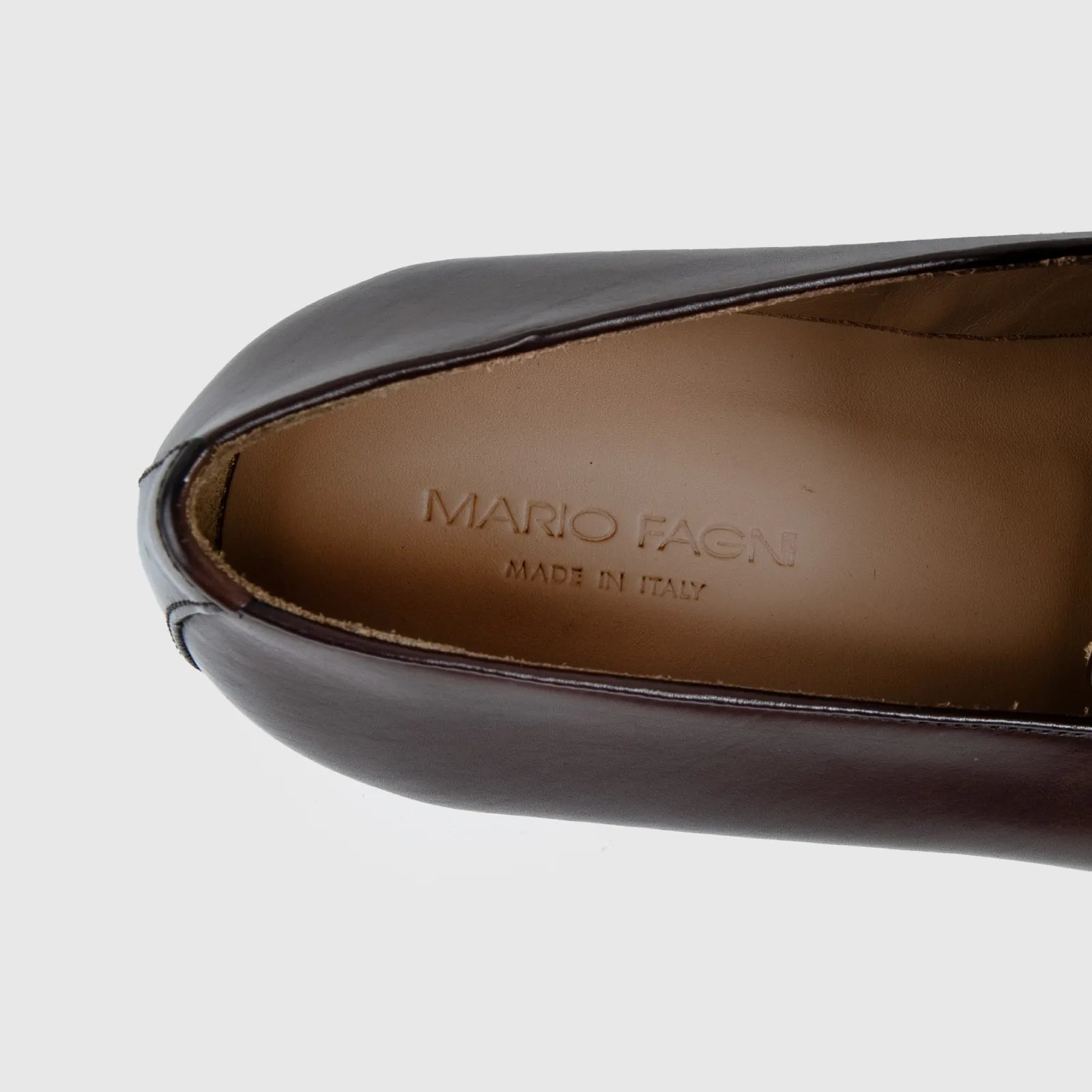 Mario Fagni Slip On With Saddle And Punch Toe Brown 2188FP MF3 Oxfords | familyshoecentre
