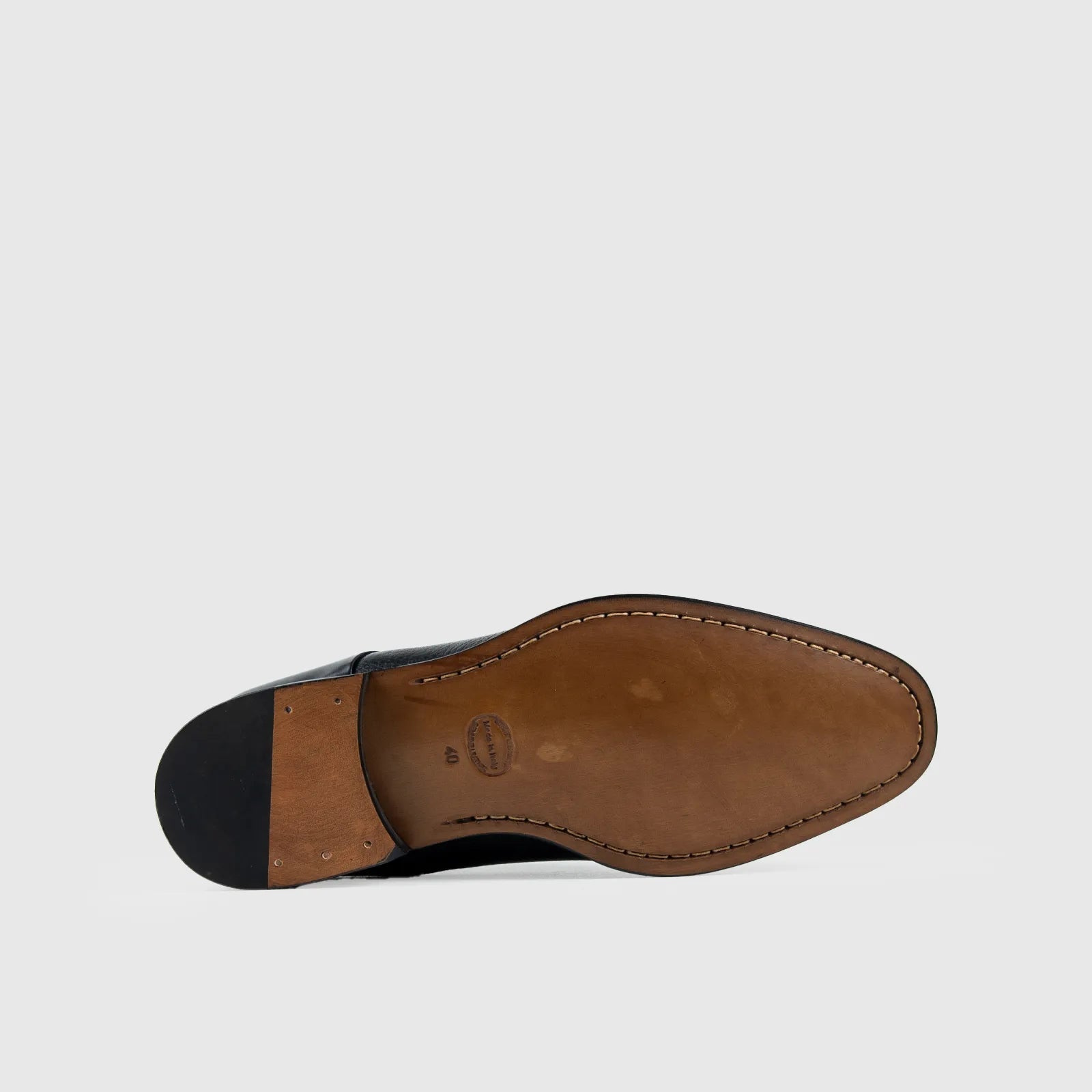 Mario Fagni Toe Cap Deer Skin Lace Up Black 2468 MF4 Oxfords | familyshoecentre
