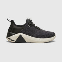 Mark Nason X Skechers Ladies Comfort Sneaker in black and grey, featuring Arch Fit technology and a knit upper.