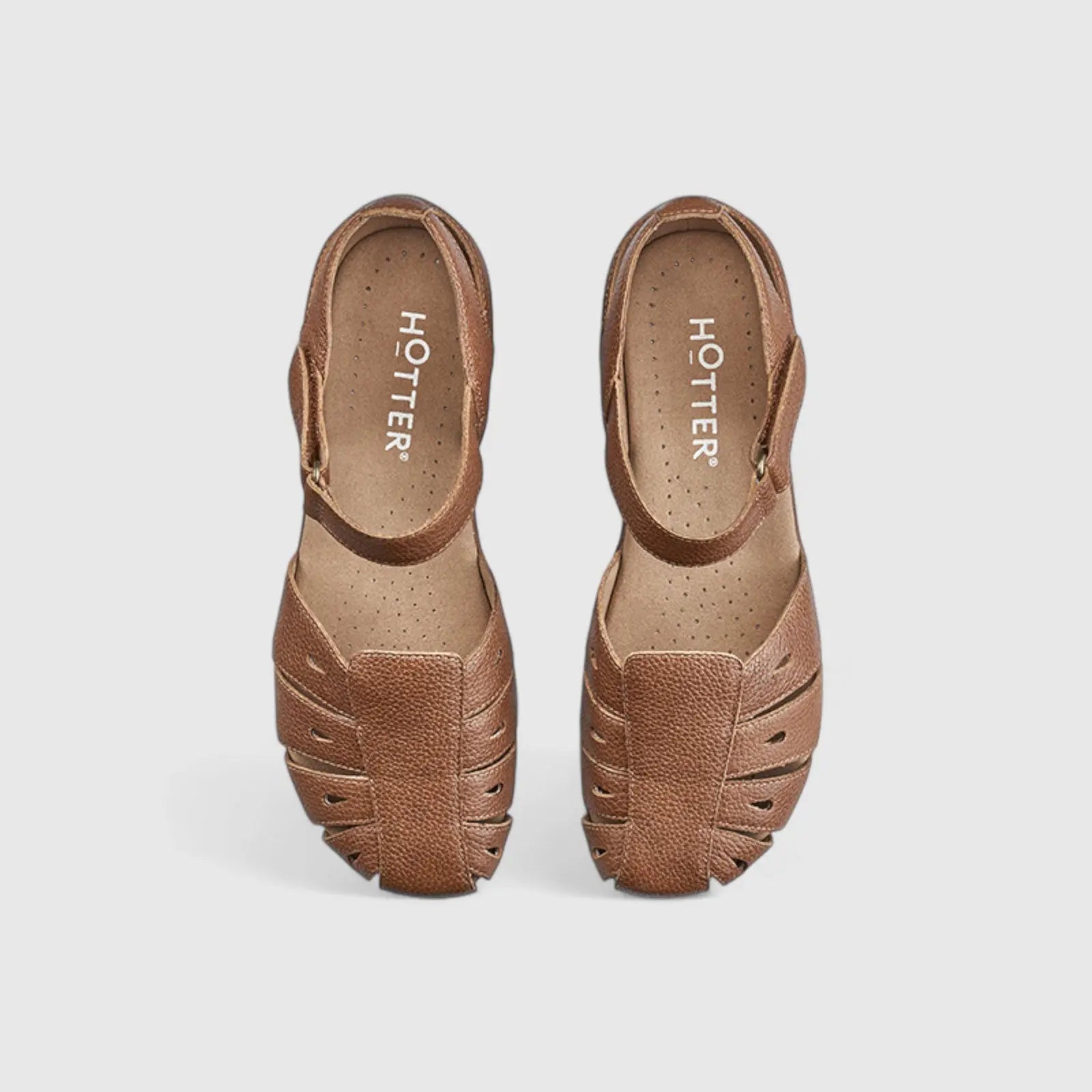 May Comfort Fisherman Leather Shoe Sandal Tan Sandals | familyshoecentre